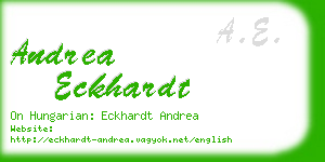 andrea eckhardt business card